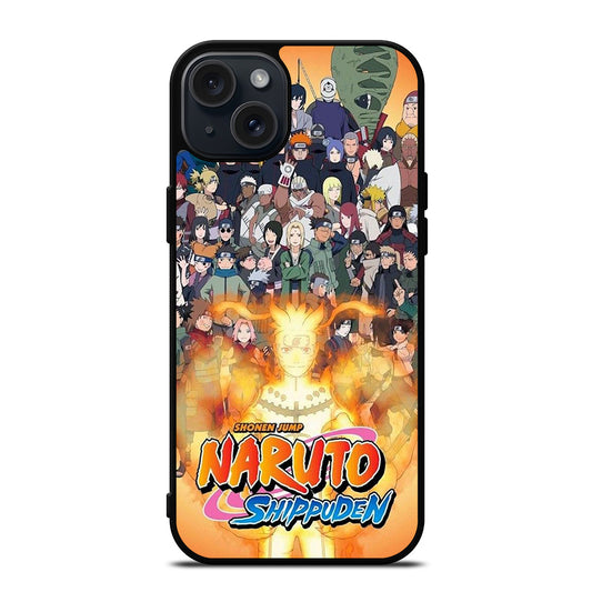 NARUTO ALL CHARACTERS 3 iPhone 15 Plus Case Cover