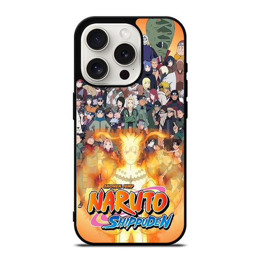 NARUTO ALL CHARACTERS 3 iPhone 15 Pro Case Cover