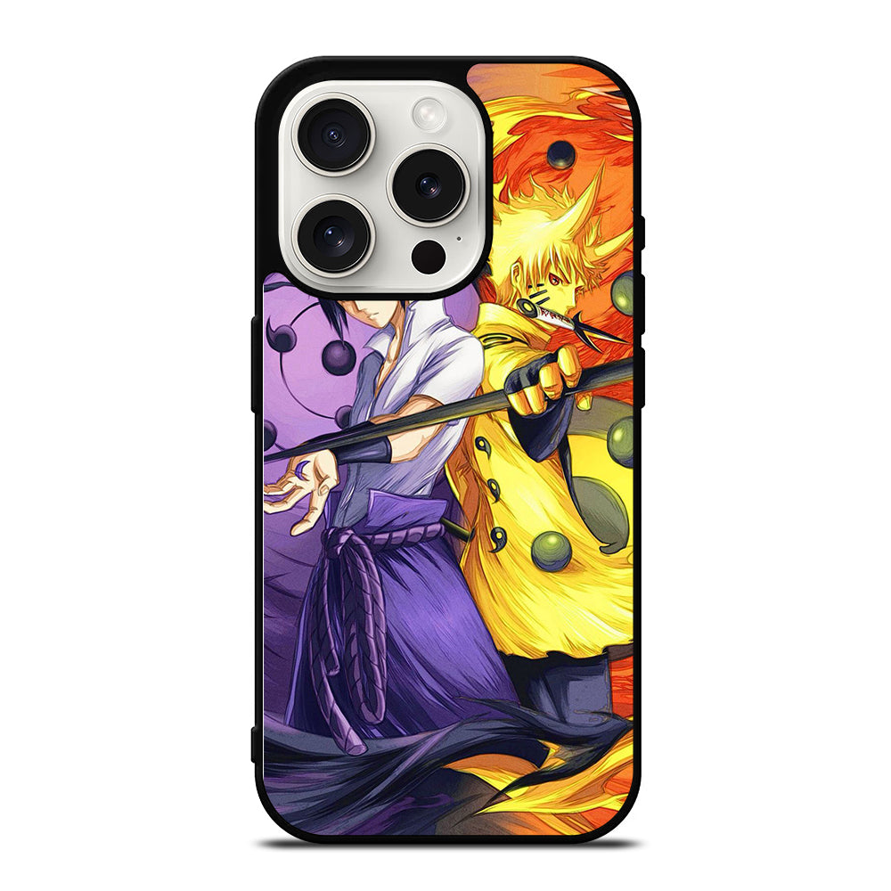 NARUTO VS SASUKE ANIME 3 iPhone 15 Pro Case Cover