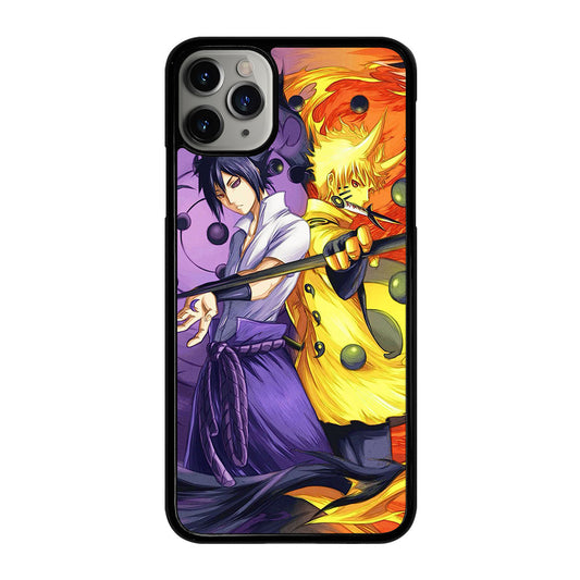 NARUTO VS SASUKE ANIME 3 iPhone 11 Pro Max Case Cover