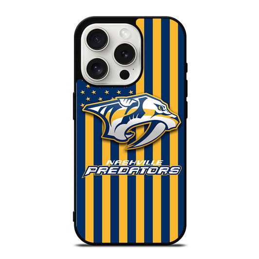NASHVILLE PREDATORS NHL LOGO 3 iPhone 15 Pro Case Cover