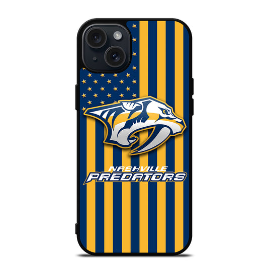 NASHVILLE PREDATORS NHL LOGO 3 iPhone 15 Plus Case Cover