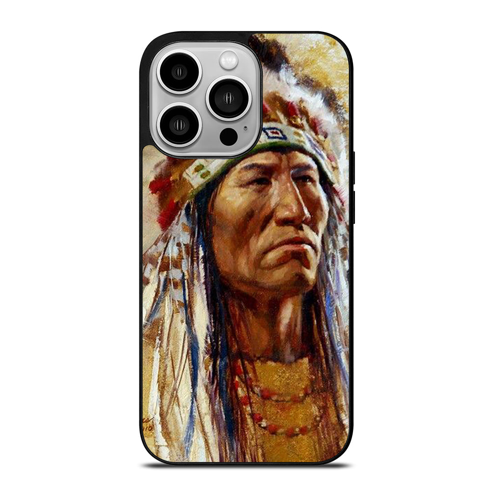 NATIVE AMERICAN PEOPLE ART iPhone 14 Pro Case Cover
