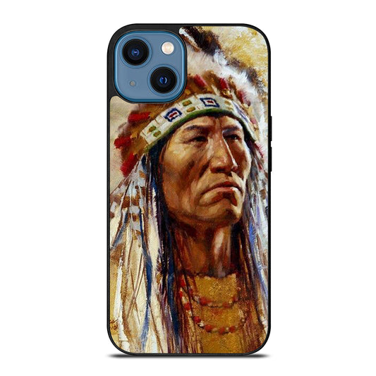 NATIVE AMERICAN PEOPLE ART iPhone 14 Case Cover