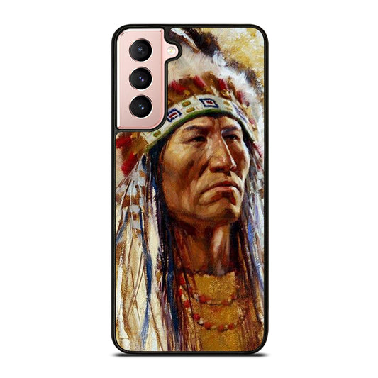 NATIVE AMERICAN PEOPLE ART Samsung Galaxy S21 Case Cover