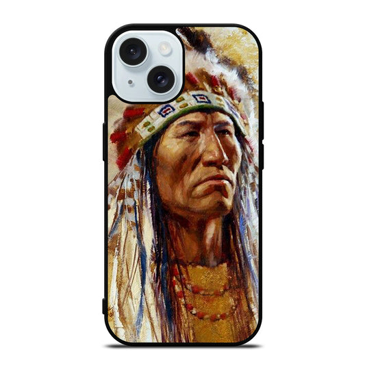 NATIVE AMERICAN PEOPLE ART iPhone 15 Case Cover