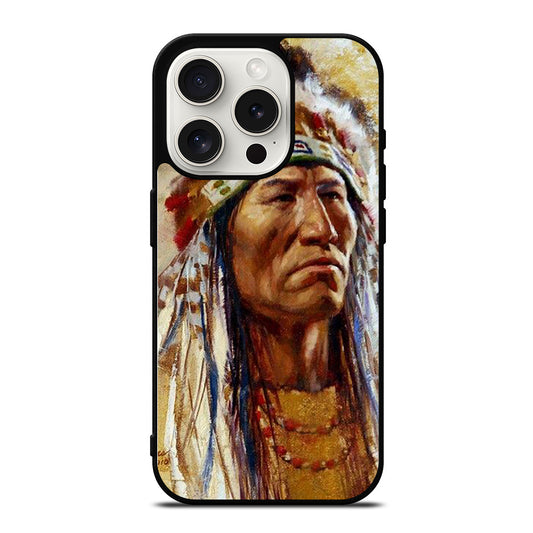 NATIVE AMERICAN PEOPLE ART iPhone 15 Pro Case Cover