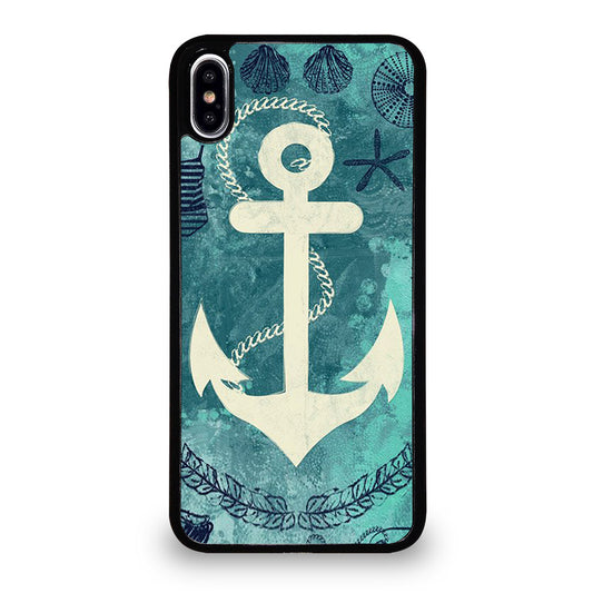 NAUTICAL ANCHOR ART iPhone XS Max Case Cover