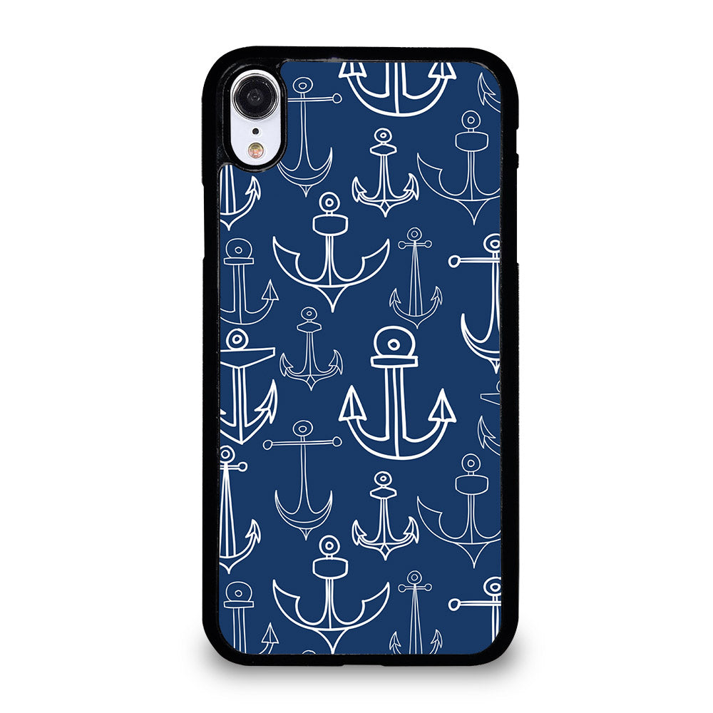 NAUTICAL ANCHOR PATTERN iPhone XR Case Cover