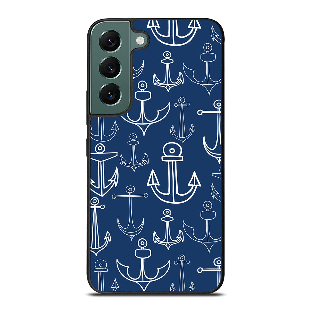 NAUTICAL ANCHOR PATTERN Samsung Galaxy S22 Case Cover