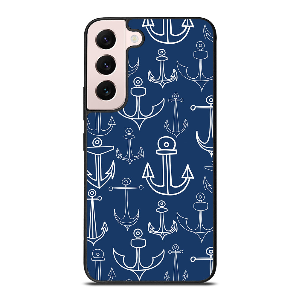 NAUTICAL ANCHOR PATTERN Samsung Galaxy S22 Plus Case Cover