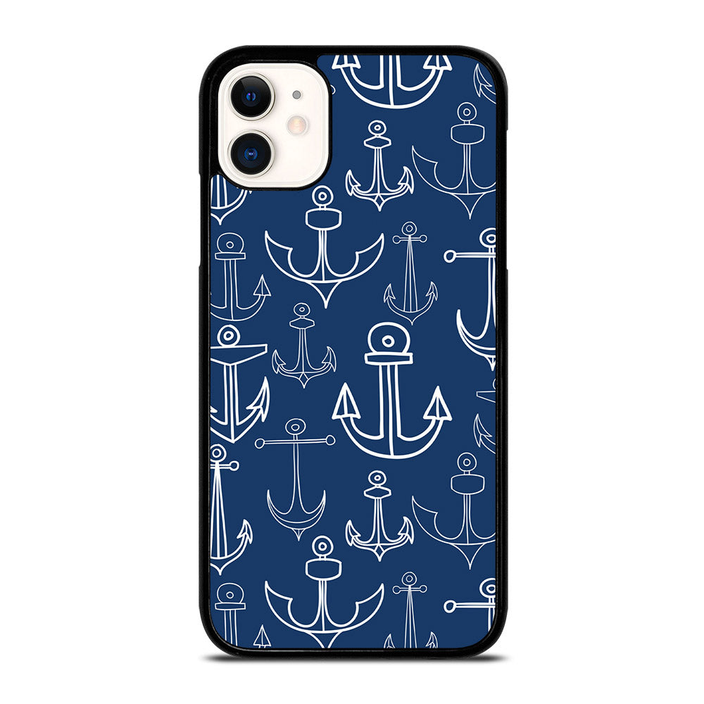 NAUTICAL ANCHOR PATTERN iPhone 11 Case Cover
