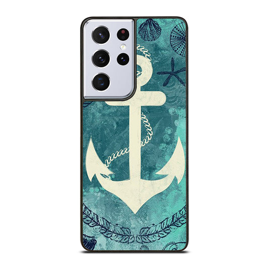 NAUTICAL ANCHOR ART Samsung Galaxy S21 Ultra Case Cover