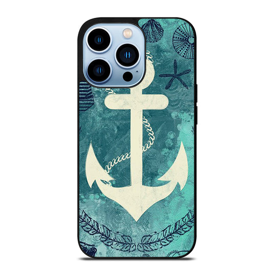 NAUTICAL ANCHOR ART iPhone 13 Pro Max Case Cover