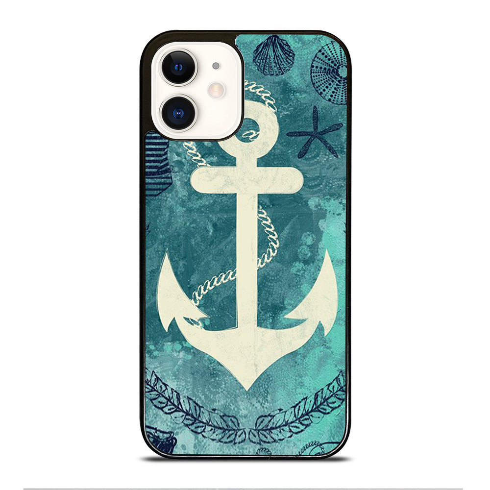 NAUTICAL ANCHOR ART iPhone 12 Case Cover