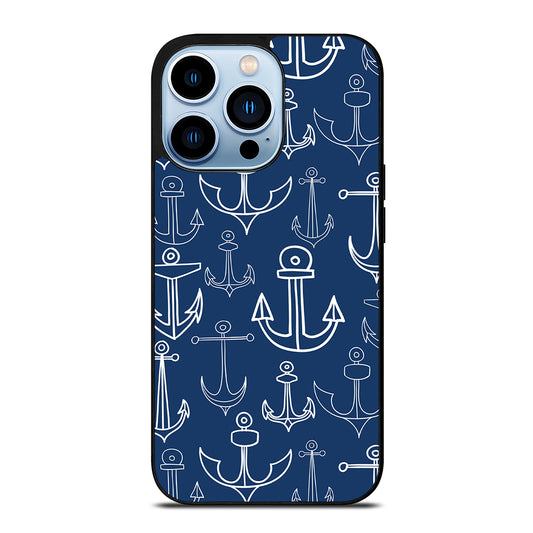 NAUTICAL ANCHOR PATTERN iPhone 13 Pro Max Case Cover