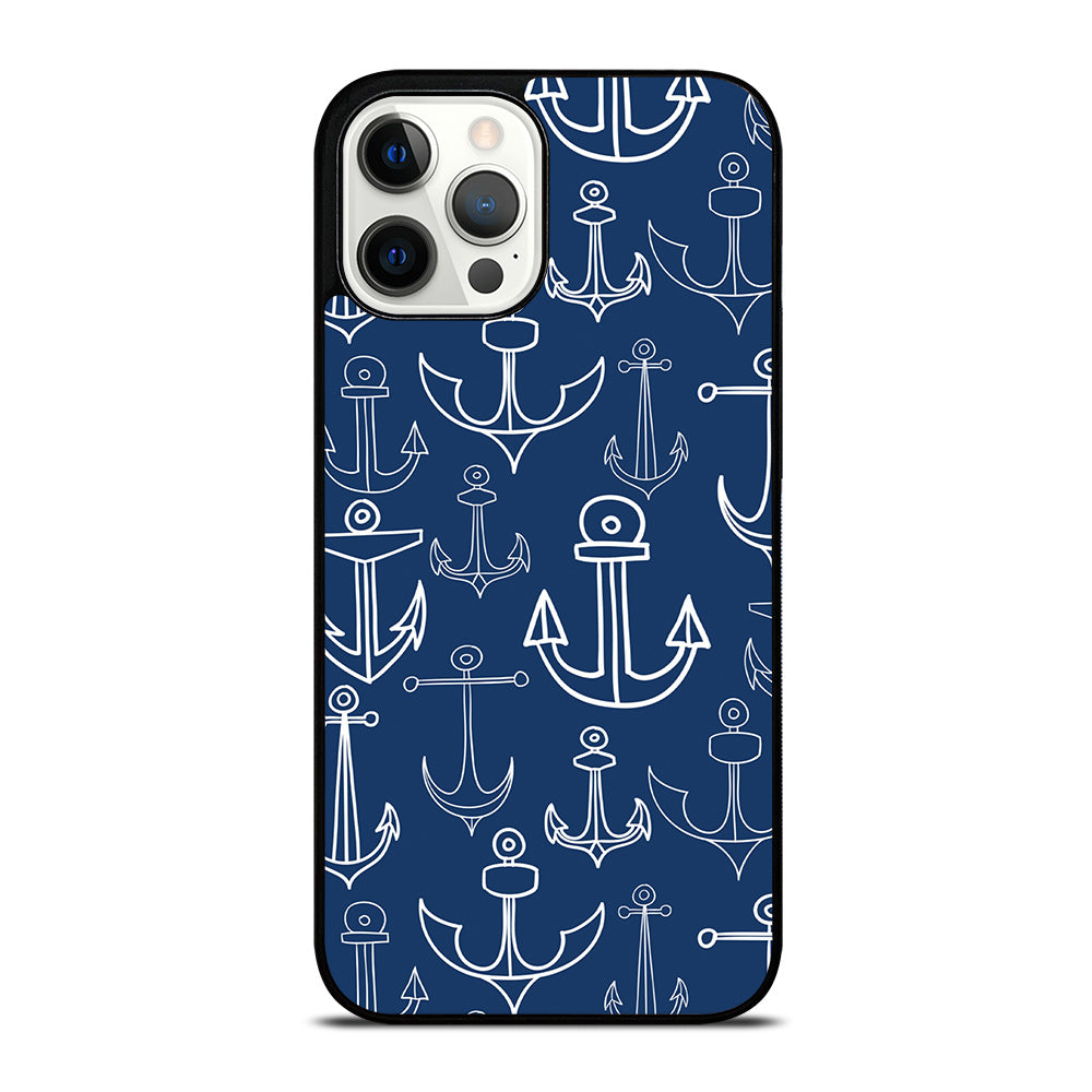 NAUTICAL ANCHOR PATTERN iPhone 12 Pro Max Case Cover