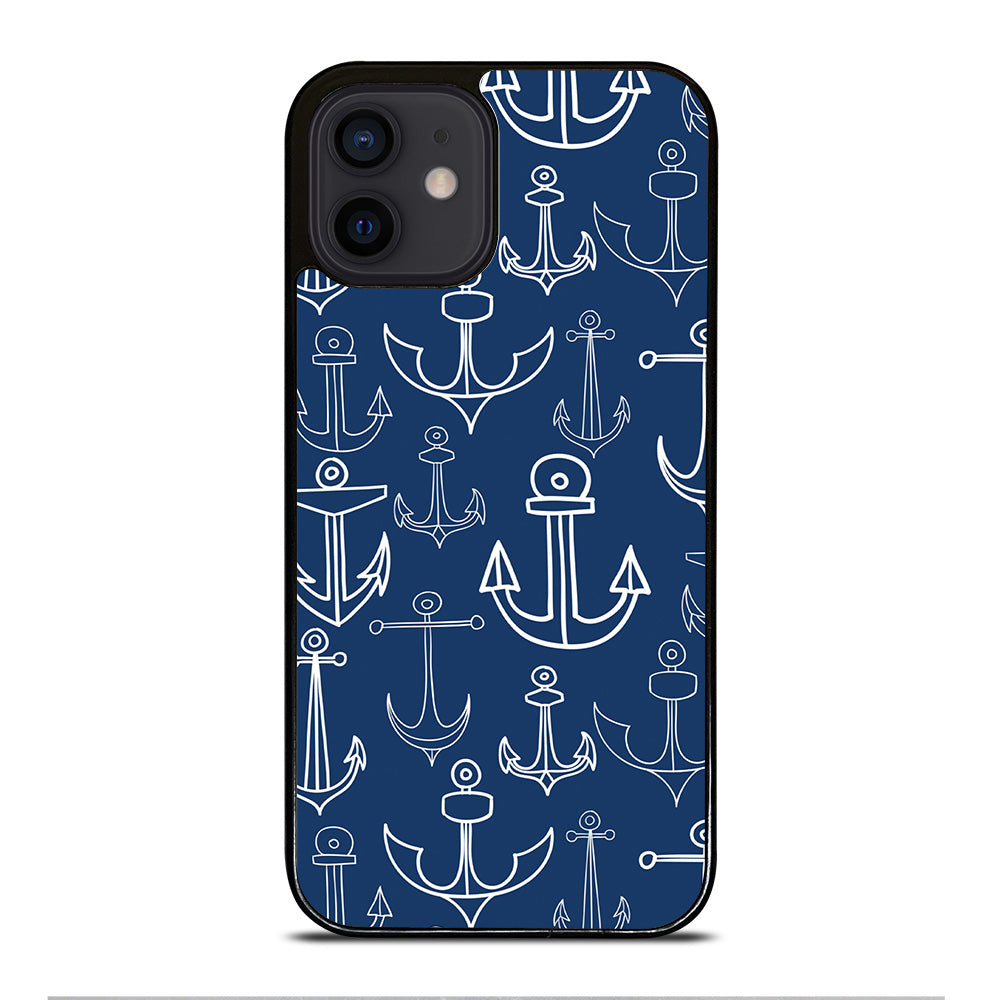 NAUTICAL ANCHOR PATTERN iPhone 12 Mini Case Cover