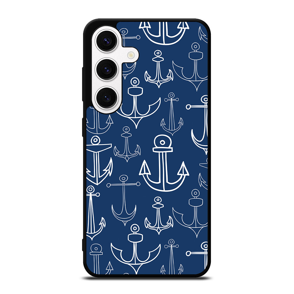 NAUTICAL ANCHOR PATTERN Samsung Galaxy S24 Case Cover