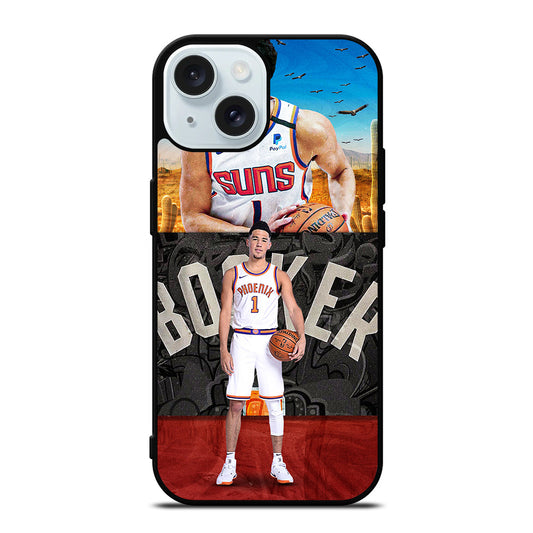 NBA DEVIN BOOKER PHOENIX SUNS BASKETBALL iPhone 15 Case Cover