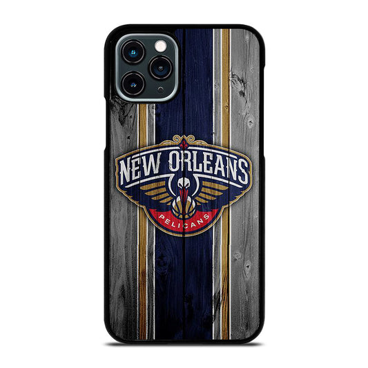 NEW ORLEANS PELICANS WOODEN LOGO iPhone 11 Pro Case Cover