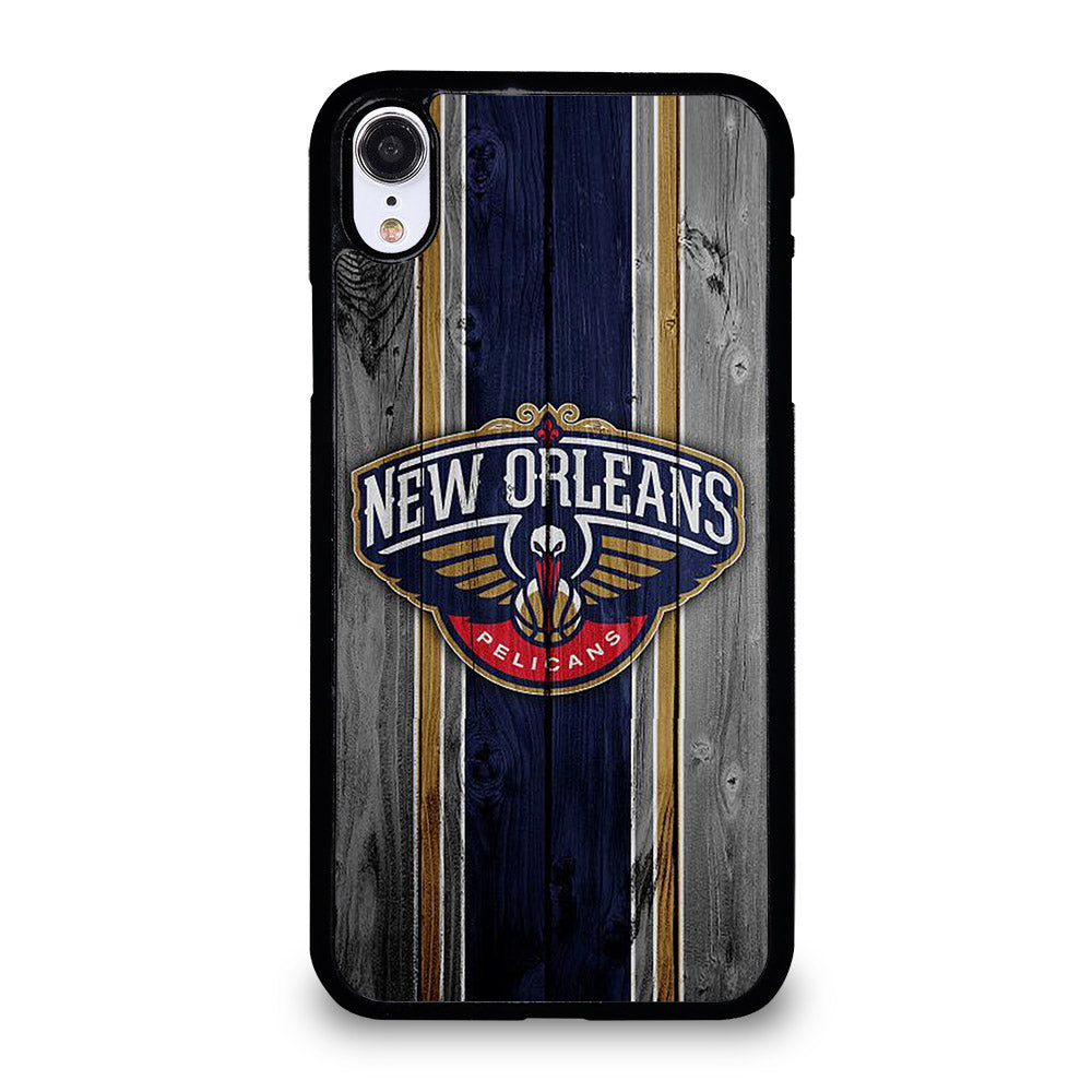 NEW ORLEANS PELICANS WOODEN LOGO iPhone XR Case Cover