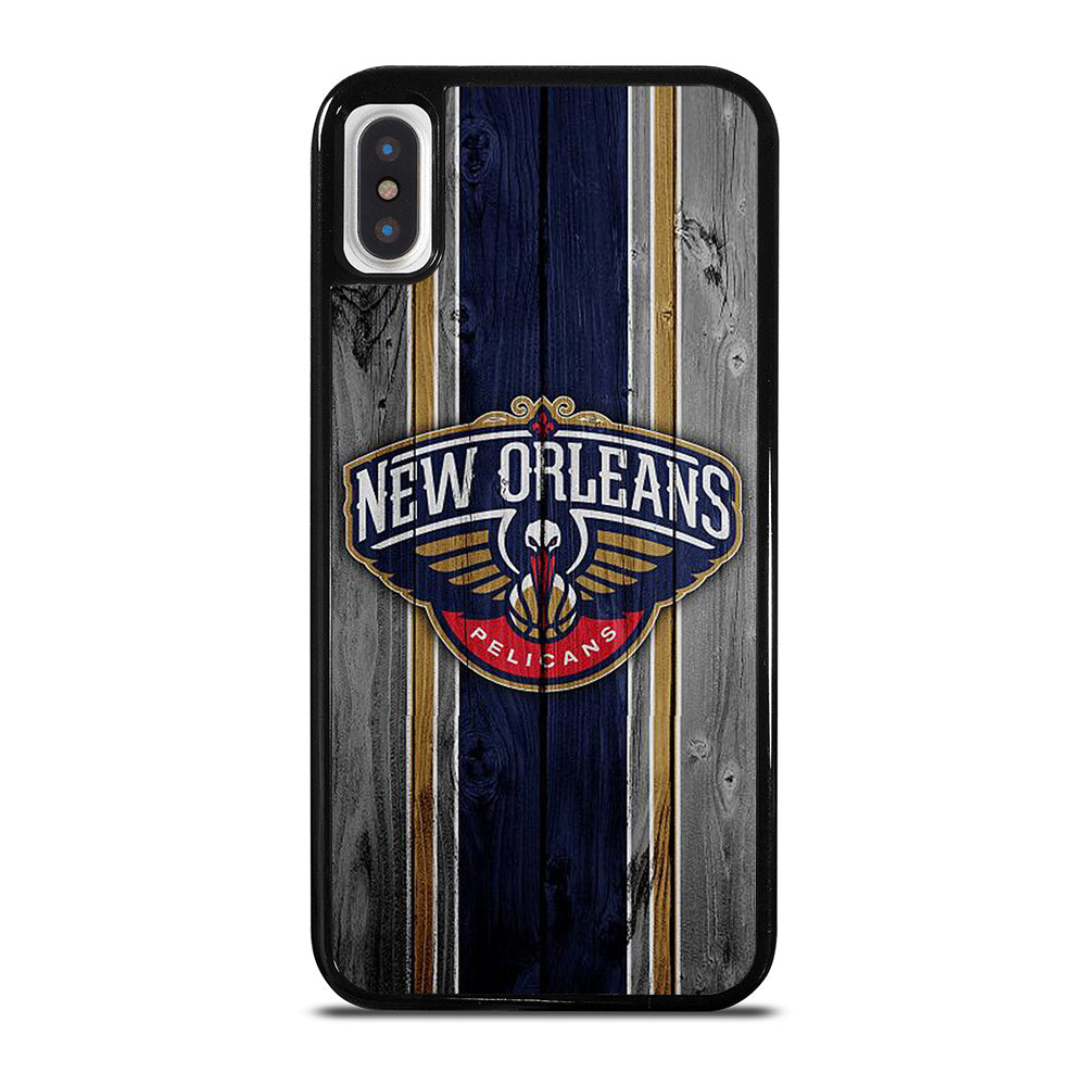 NEW ORLEANS PELICANS WOODEN LOGO iPhone X / XS Case Cover