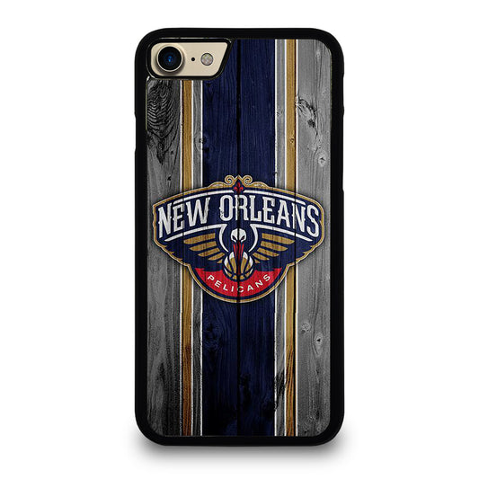 NEW ORLEANS PELICANS WOODEN LOGO iPhone 7 / 8 Case Cover