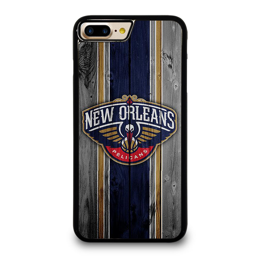 NEW ORLEANS PELICANS WOODEN LOGO iPhone 7 / 8 Plus Case Cover