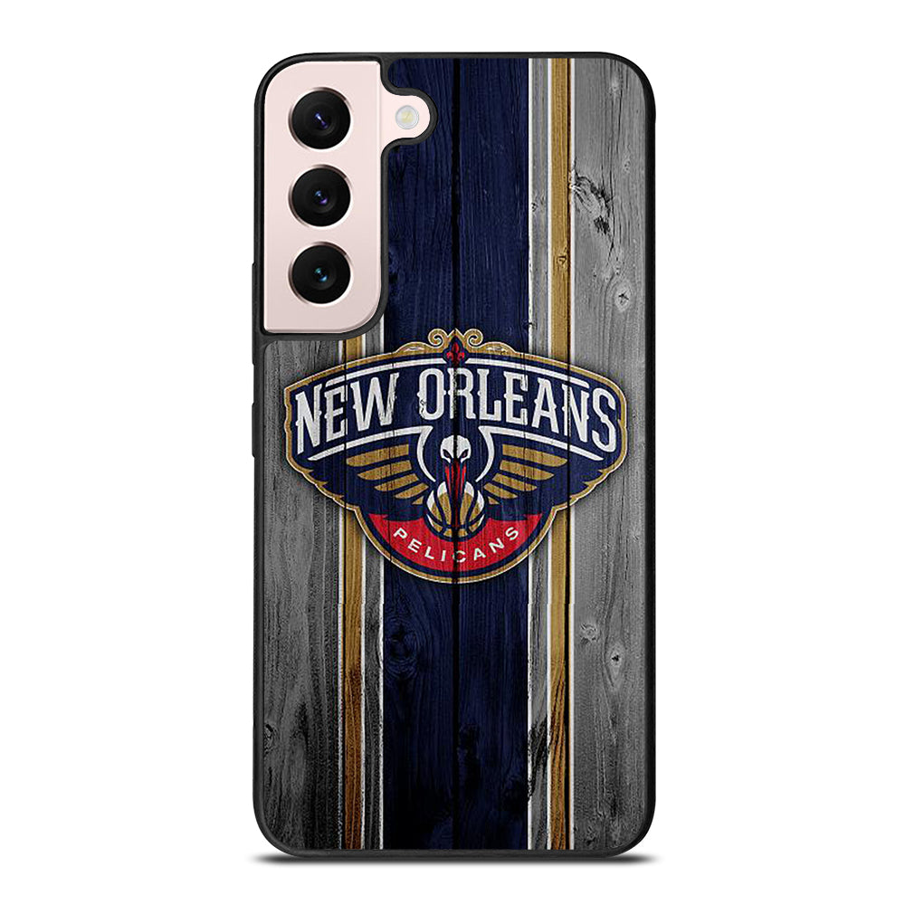 NEW ORLEANS PELICANS WOODEN LOGO Samsung Galaxy S22 Plus Case Cover
