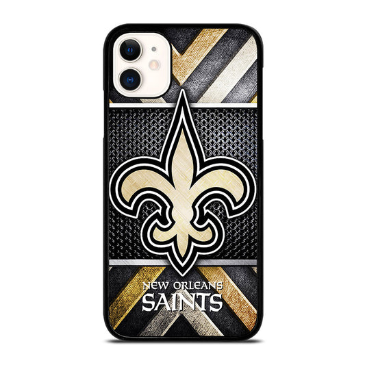 NEW ORLEANS SAINTS METAL LOGO iPhone 11 Case Cover