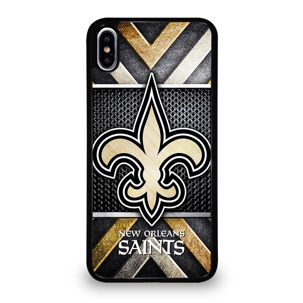 NEW ORLEANS SAINTS METAL LOGO iPhone XS Max Case Cover