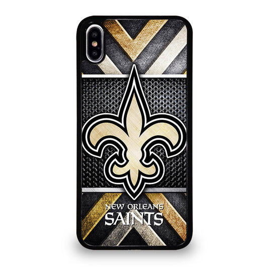 NEW ORLEANS SAINTS METAL LOGO iPhone XS Max Case Cover