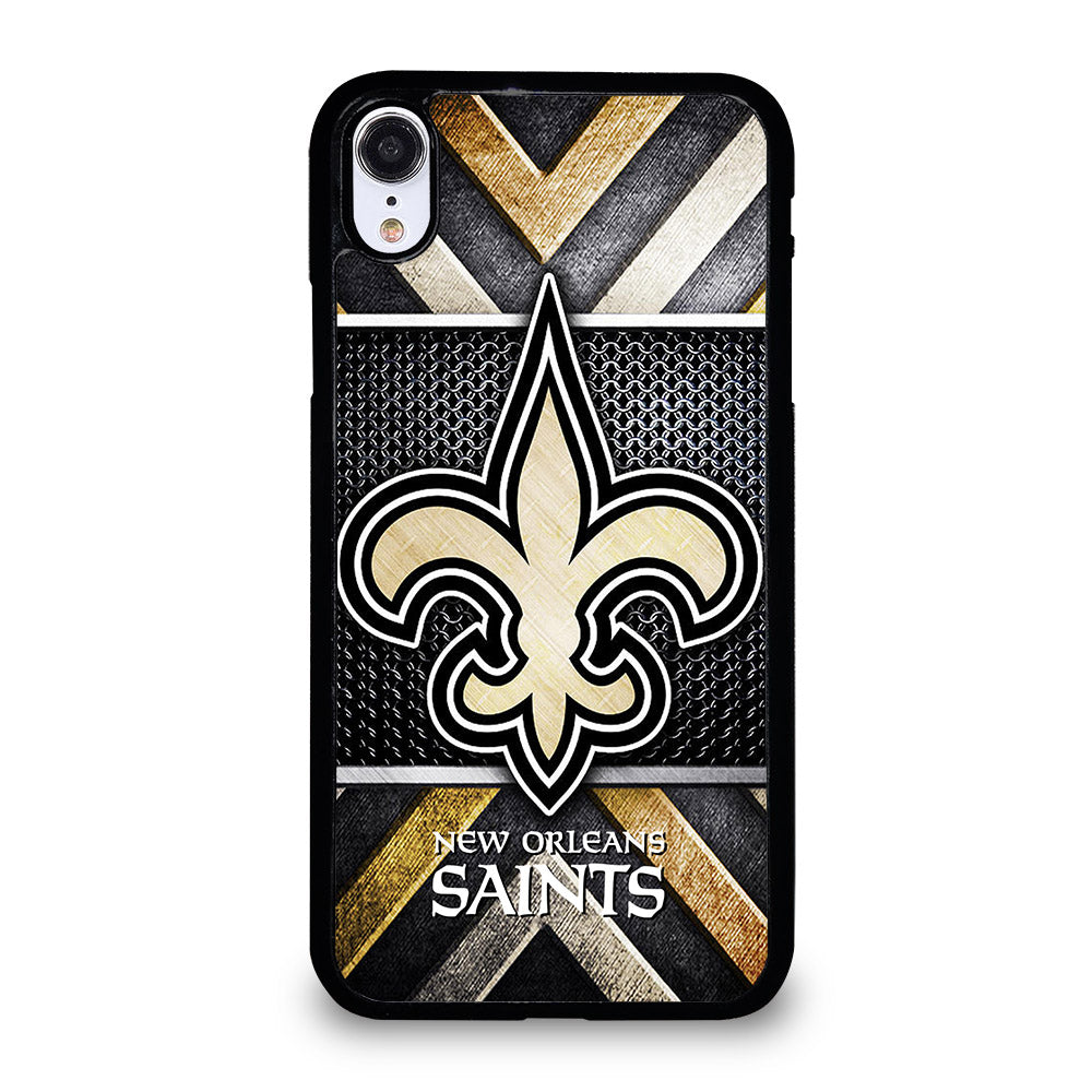 NEW ORLEANS SAINTS METAL LOGO iPhone XR Case Cover