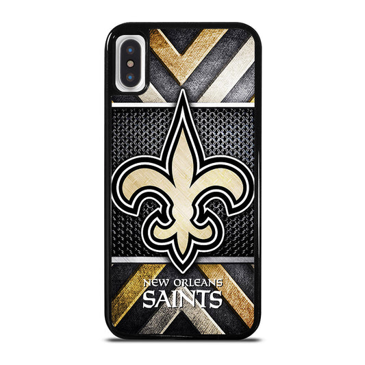 NEW ORLEANS SAINTS METAL LOGO iPhone X / XS Case Cover