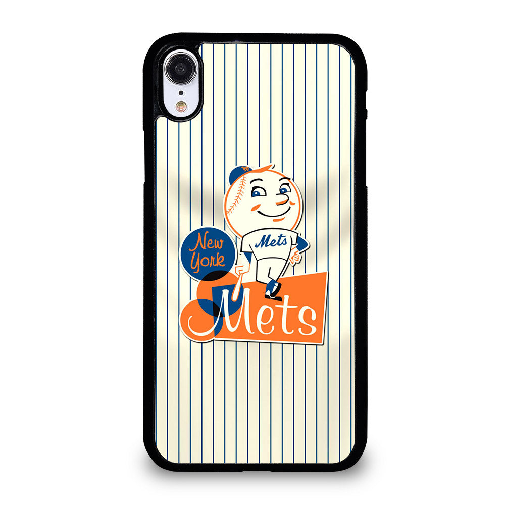 NEW YORK METS LOGO BASEBALL 2 iPhone XR Case Cover