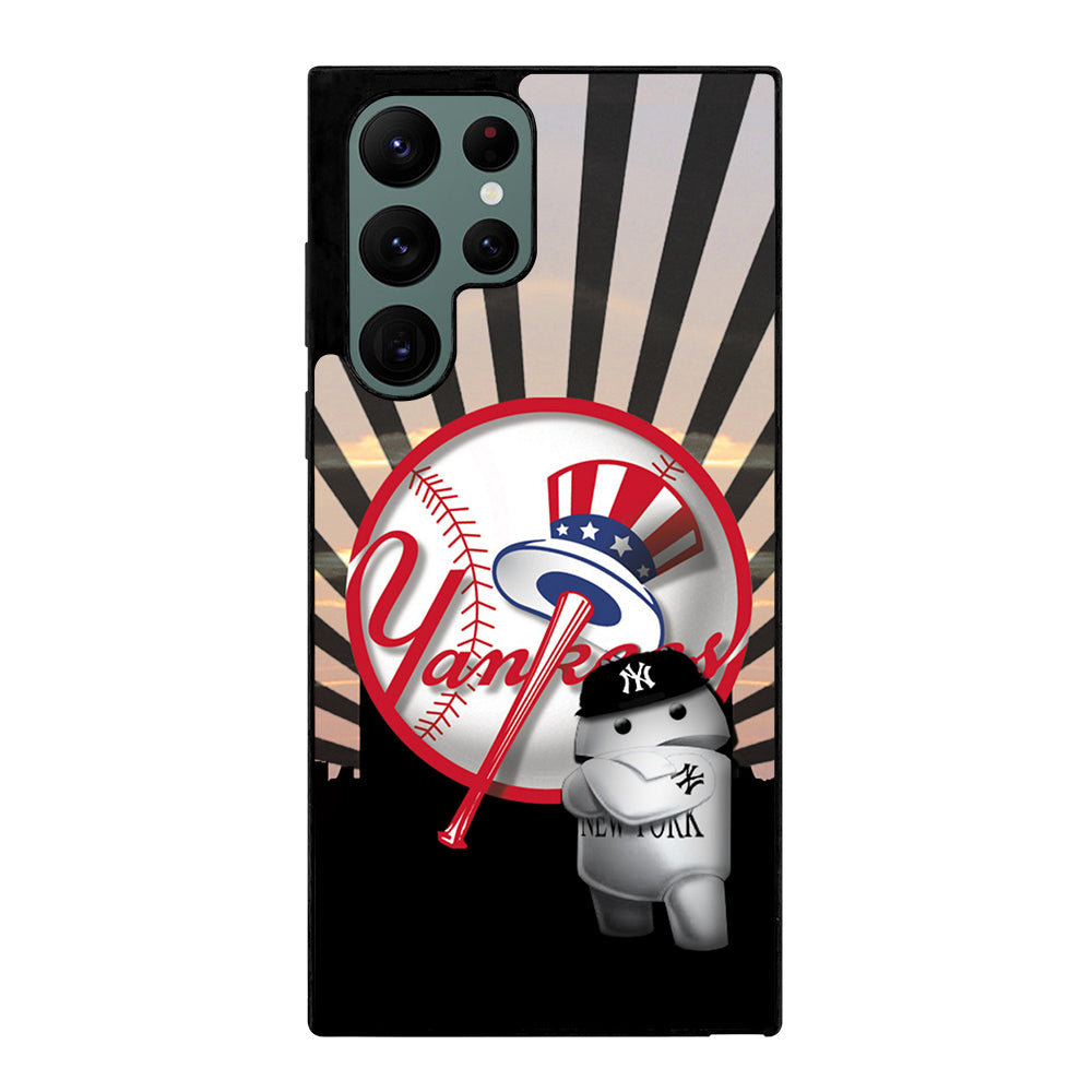 NEW YORK YANKEES MLB LOGO 3 Samsung Galaxy S22 Ultra Case Cover