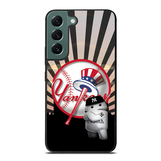 NEW YORK YANKEES MLB LOGO 3 Samsung Galaxy S22 Case Cover