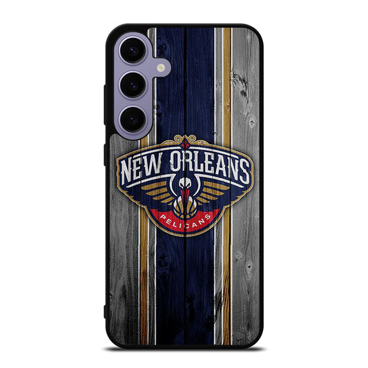 NEW ORLEANS PELICANS WOODEN LOGO Samsung Galaxy S24 Plus Case Cover