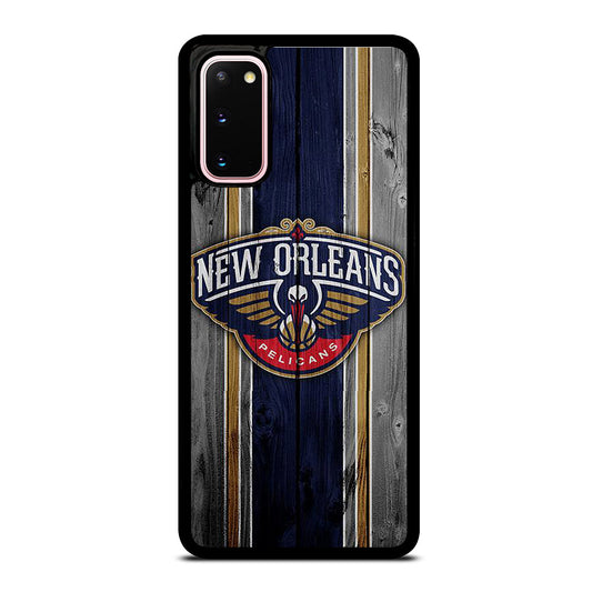 NEW ORLEANS PELICANS WOODEN LOGO Samsung Galaxy S20 Case Cover