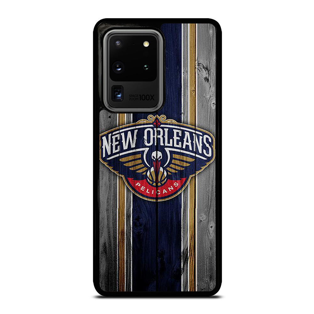 NEW ORLEANS PELICANS WOODEN LOGO Samsung Galaxy S20 Ultra Case Cover