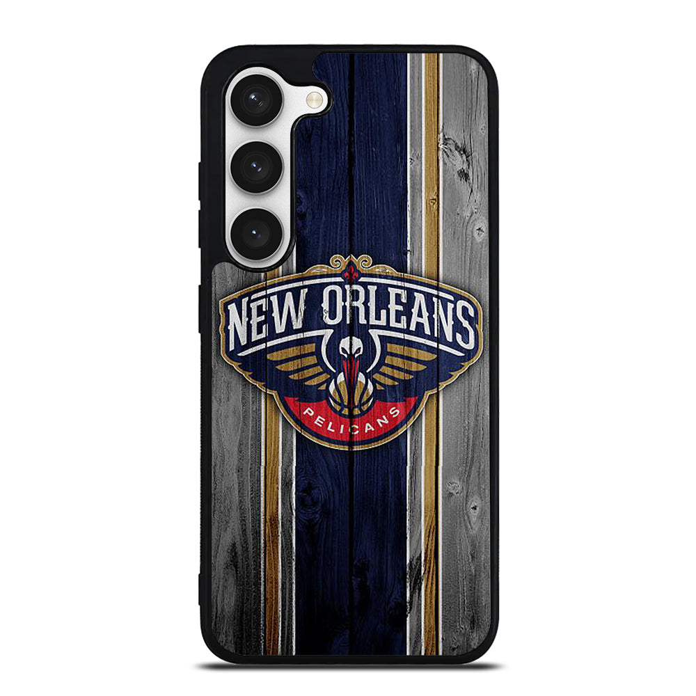 NEW ORLEANS PELICANS WOODEN LOGO Samsung Galaxy S23 Case Cover