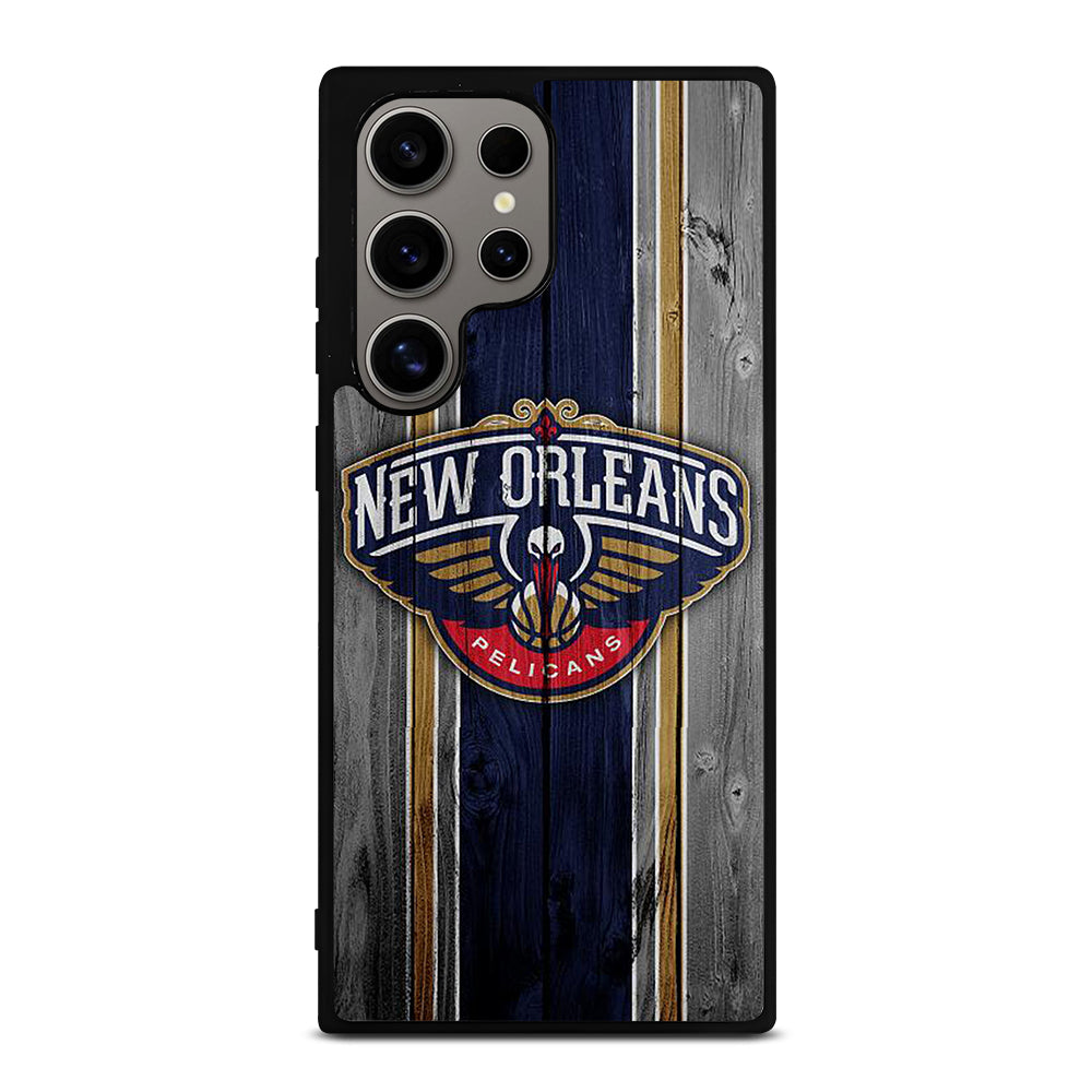 NEW ORLEANS PELICANS WOODEN LOGO Samsung Galaxy S24 Ultra Case Cover