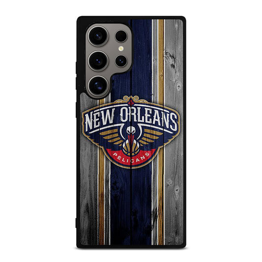 NEW ORLEANS PELICANS WOODEN LOGO Samsung Galaxy S24 Ultra Case Cover