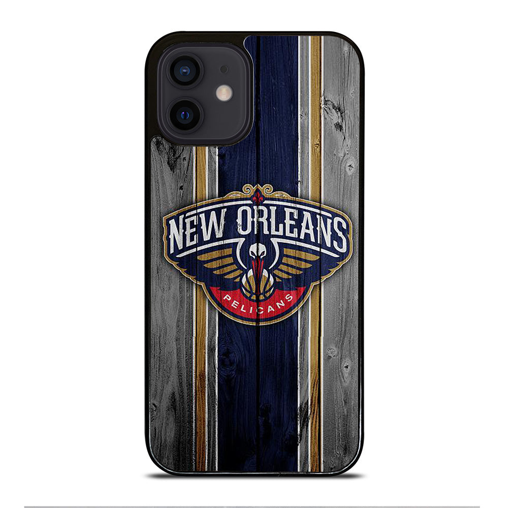 NEW ORLEANS PELICANS WOODEN LOGO iPhone 12 Mini Case Cover