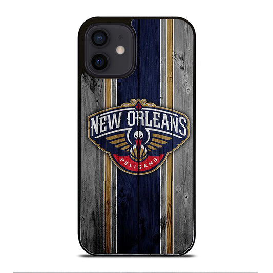 NEW ORLEANS PELICANS WOODEN LOGO iPhone 12 Mini Case Cover