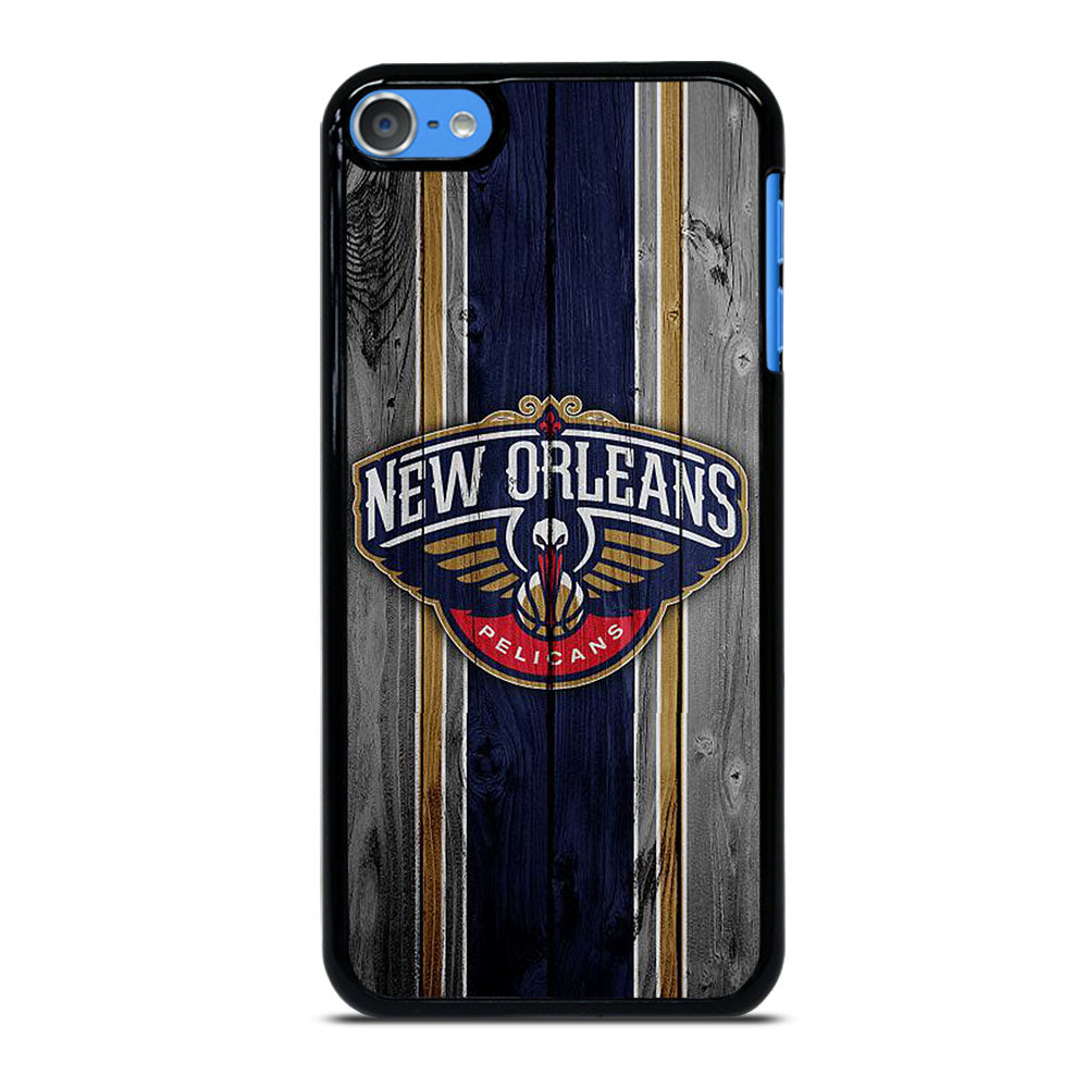 NEW ORLEANS PELICANS WOODEN LOGO iPod Touch 7 Case Cover