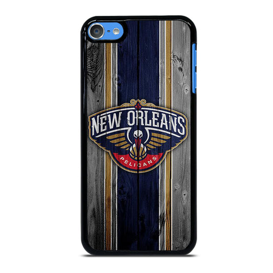 NEW ORLEANS PELICANS WOODEN LOGO iPod Touch 7 Case Cover
