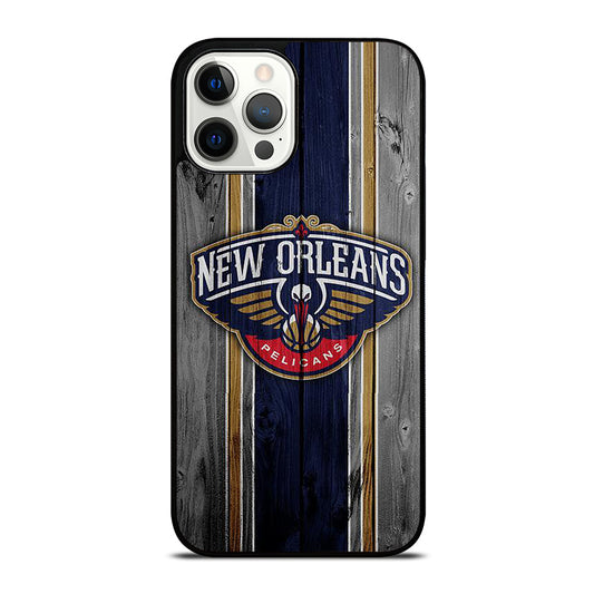 NEW ORLEANS PELICANS WOODEN LOGO iPhone 12 Pro Max Case Cover