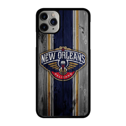 NEW ORLEANS PELICANS WOODEN LOGO iPhone 11 Pro Max Case Cover